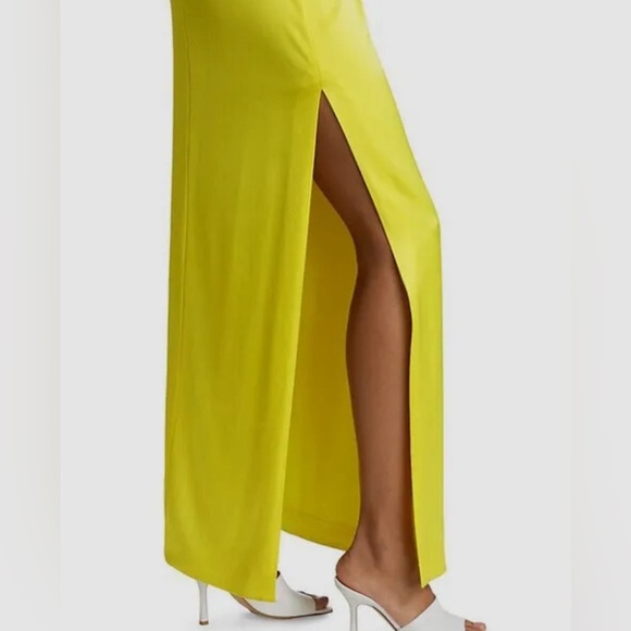 ALICE + OLIVIA DAKOTA SLIP GOWN - YELLOW SZ. 12 - Picture 3 of 5